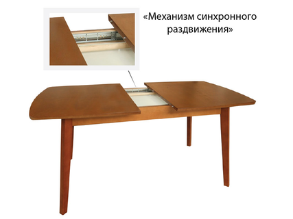 Стол раздвижной овальная крышка 800 (ламино) - Боровичи мебель